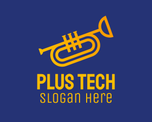 Brass Trumpet Instrument  logo design