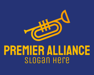 Brass Trumpet Instrument  logo design