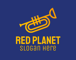 Brass Trumpet Instrument  logo design