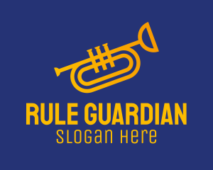 Brass Trumpet Instrument  logo design