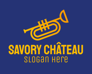 Brass Trumpet Instrument  logo design