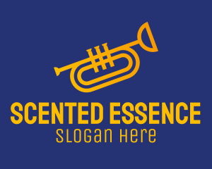 Brass Trumpet Instrument  logo design