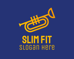 Brass Trumpet Instrument  logo design