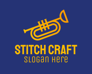 Brass Trumpet Instrument  logo design