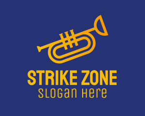 Brass Trumpet Instrument  logo design