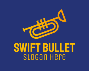 Brass Trumpet Instrument  logo design