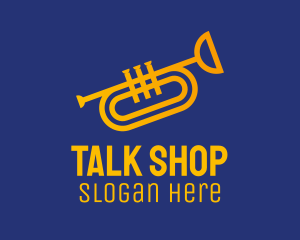 Brass Trumpet Instrument  logo design