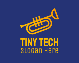 Brass Trumpet Instrument  logo design