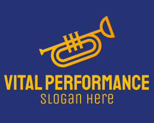 Brass Trumpet Instrument  logo