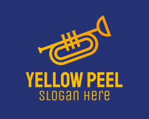 Brass Trumpet Instrument  logo design