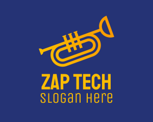 Brass Trumpet Instrument  logo design