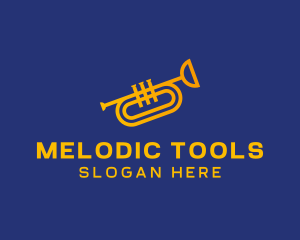Brass Trumpet Instrument  logo