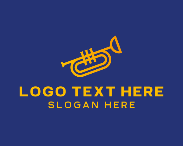 Brass Trumpet Instrument  logo