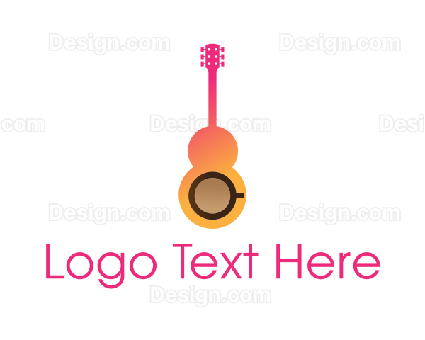 Coffee Cup Guitar Logo