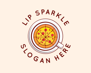 Pizza Restaurant Dish Logo