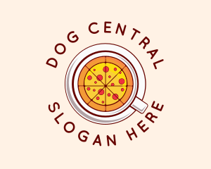 Pizza Restaurant Dish logo design