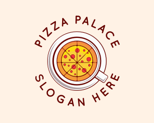 Pizza Restaurant Dish logo design