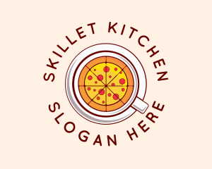 Pizza Restaurant Dish logo design