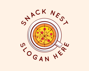 Pizza Restaurant Dish logo design