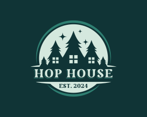 Forest House Tree logo design