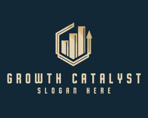 Business Statistics Graph logo design