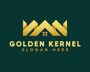 Golden Residential Realty logo design