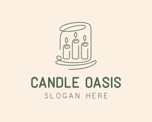 Wax Candle Monoline logo