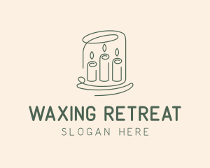 Wax Candle Monoline logo