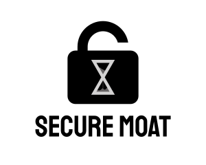 Hourglass Security Lock  logo design