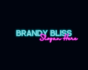 Neon Decoration Wordmark logo design