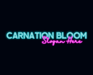 Neon Decoration Wordmark logo design