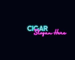 Neon Decoration Wordmark logo design