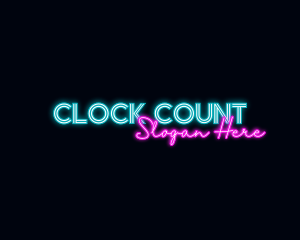 Neon Decoration Wordmark logo design