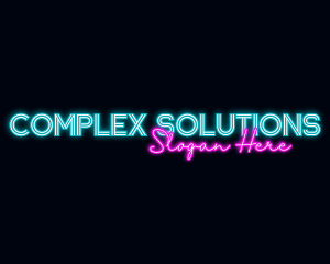 Neon Decoration Wordmark logo design