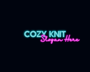 Neon Decoration Wordmark logo design