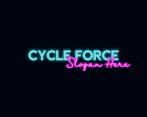 Neon Decoration Wordmark logo design