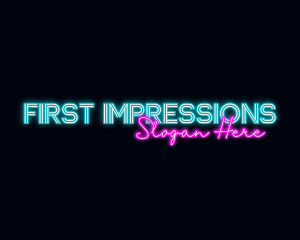 Neon Decoration Wordmark logo design