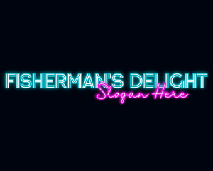 Neon Decoration Wordmark logo design