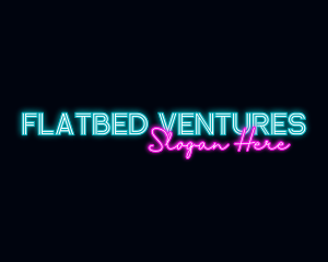 Neon Decoration Wordmark logo design