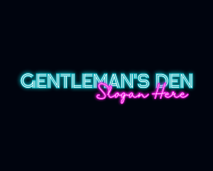 Neon Decoration Wordmark logo design