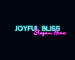 Neon Decoration Wordmark logo design