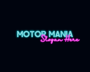 Neon Decoration Wordmark logo design