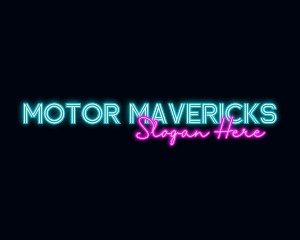 Neon Decoration Wordmark logo design