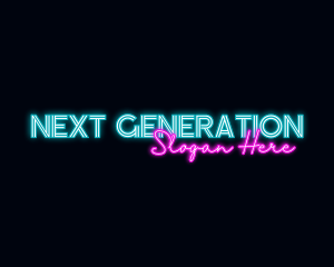 Neon Decoration Wordmark logo design