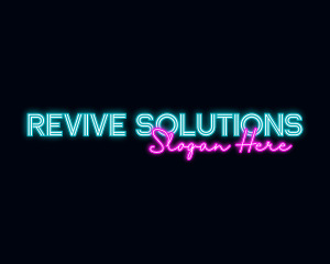 Neon Decoration Wordmark logo design