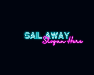 Neon Decoration Wordmark logo design