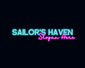 Neon Decoration Wordmark logo design