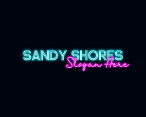 Neon Decoration Wordmark logo design