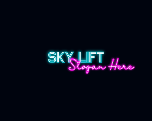 Neon Decoration Wordmark logo design