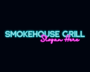 Neon Decoration Wordmark logo design